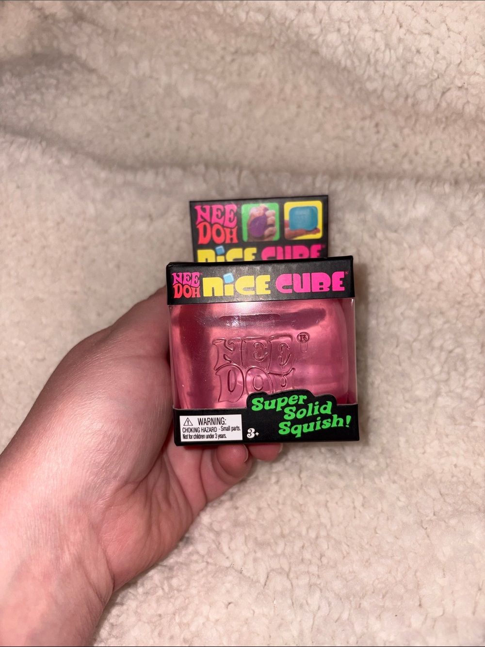 Nice Cube Super Solid Squish! Pink Kids Toy